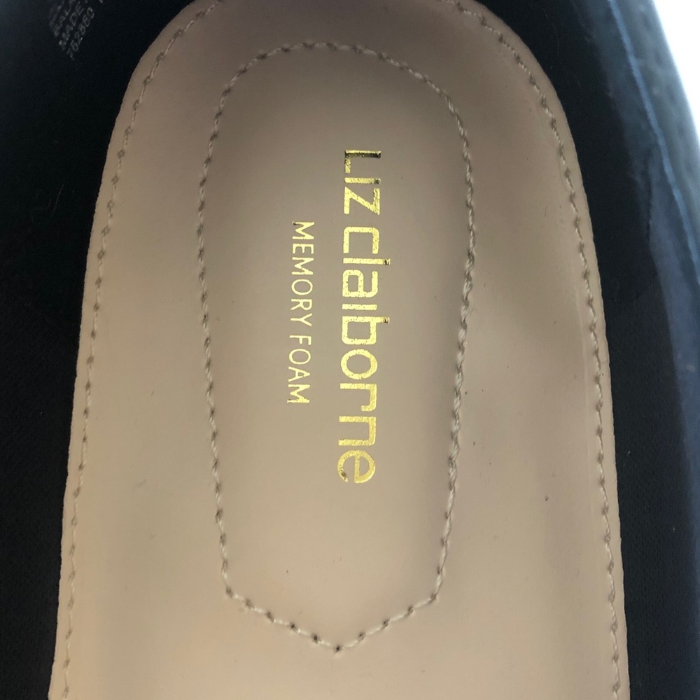 Liz Claiborne Trish Black Loafers - Size 10M - Memory Foam Comfort - Picture 3 of 8